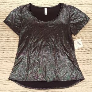 Lularoe Classic Tee Iridescent Oil Slick